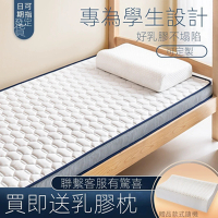 【潮百佳家紡旗艦店】床墊 宿舍床墊 乳膠床墊 榻榻米海綿墊 學生床墊(厚10cm 80*190cm 預購15天)