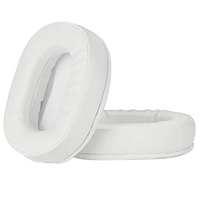 Ear Cushions Memory Foam Earpads Cover Replacement Ear Pads for ATH M50X Fits Audio Technica M40X M30X M20 White