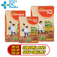 Curcuma plus susu coklat 180g, 350g, 750g, semua ukuran,  susu temulawak, curcuma plus milk, chocola