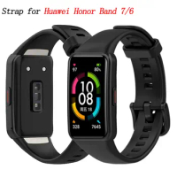 Strap For Huawei Honor Band 7 Huawei Band 6 Pro Wristbands Sport Band Silicone Replacement Bracelet For Honor Band 6 Accessories