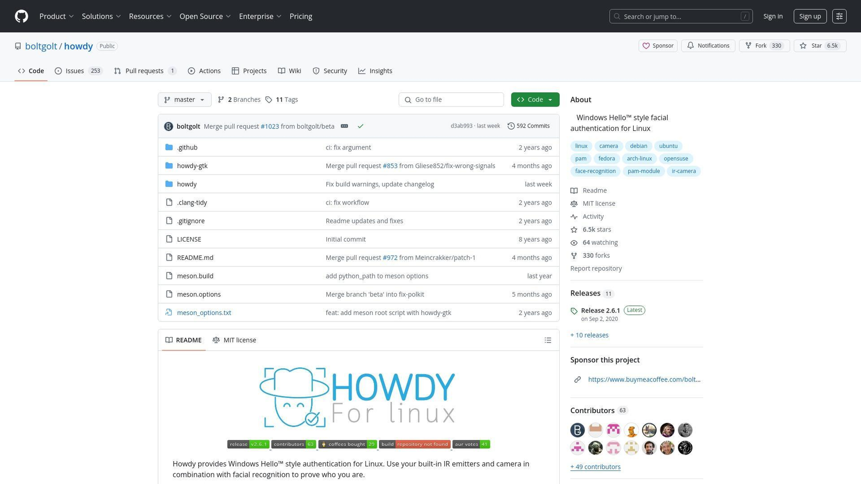 Linux 臉部辨識工具 Howdy 儘管受歡迎程度持續增長,仍面臨安全性質疑 — BigGo 財經