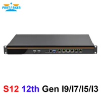 1U Rackmount Firewall Appliance 12th Intel Core I9 12900 I7 12700 I5 12400 I3 12100 6 LAN 2 10G SFP Soft Router pfSense OPNsens