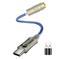 USB C Headphone Adapter Hifi USB Dac Headphone Amplifier USB Type C 3.5 Jack Earphone Adapter Iem Amp Mobile Phone Adapter USB T