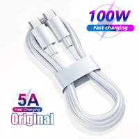 Type C to Type C Cable 100W PD Fast Charging Charger USB C to USB C Display Cable For Xiaomi POCO F3 Realme Macbook iPad