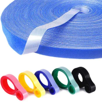 5m/Roll Ultra-Thin Nylon Velcro Straps Cable Ties Power Wire Hook