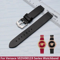 For Versace Watch Band Medusa VEDV00119 Series Genuine Leather Women's Special Interface Watch Strap 16mm