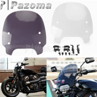 Motorcycle Quick-Release Clamps Windshield Screen Front Fairing Air Wind Deflector For Harley Sportster S 1250 RH1250 2021 2022