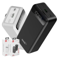 【HANG】PD10 30000mAh 50W 3孔輸出 自帶線行充 BSMI商檢認證 口袋行動 行動電源 蘋果 TYPEC 雙向快充