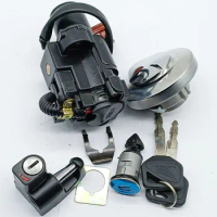 Ignition Switch Fuel Gas Cap Helmet Lock Seat Lock Key Set for Honda CB400SS all years