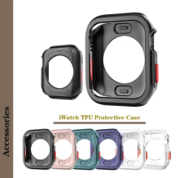 For Apple Watch iWatch Series 45mm 41mm 44mm 40mm TPU Case Protective Silicone Cover Change to Ultra 2 49mm