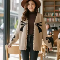 Yolanda cardigan rajut oversize atasan wanita rajut denim