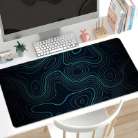 One Piece Large Mouse Pad Abstract Line Office Mouse Pad New Large Fluid Ripple Anti Slip Gaming Computer Desk Mat Pad
