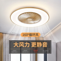 【  適用110V】智能臥室吸頂風扇燈超薄靜音隱形吊扇燈現代客廳餐廳帶電風扇吊燈 idsB
