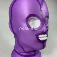 Latex 100%Rubber Mask Masque Hood.Anti-Prise Haar