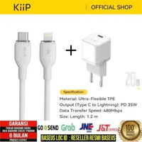 Baseus Kepala Charger Super Si Quick Charger Type C PD 20W iPhone 12 bundling putih BUNDLING C+IP 35