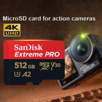 SanDisk Extreme Pro SDXC UHS-I Micro SD Flash Card MobileMate USB 3.0 microSD Card Reader Memory Card V30 A2 4K for Camera Drone
