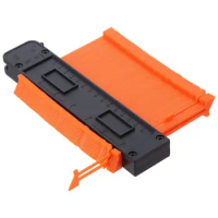 2 Pack Orange Contour Gauge with Lock No Rust ABS 6in,10in Measure Tool Contour Gauge Profile Tool Circular Frames