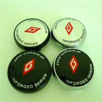 4pcs Inforged Wheel Emblem Badge Sticker Cap For 65mm RAYS TE37 Wheel Hub Center Cap Styling Accessories