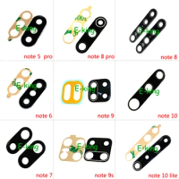 100PCS Rear Back Camera Glass Lens Cover For Xiaomi Redmi Note 5 6 7 8 9 9s Pro With Ahesive Sticker Replacement Parts