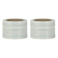 2X 3 CM Narrow Banding Stretch Wrap Film Clear/Non-Transparent,Clear Plastic Pallet Shrink Film,200 Metre Long