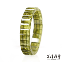 【正佳珠寶】綠石榴 頂級漸層沙弗萊 28g 綠石榴石手排