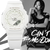 CASIO 卡西歐 G-SHOCK x ITZY 迷你版農家橡樹 纖薄八角形雙顯錶-經典白 GMA-P2100-7A