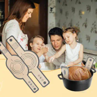 1Pc Baking Mat Oven-friendly Bread Mat Non-stick Silicone Bread Sling with Long Handle Durable Dutch Oven Liner for Home Kitchen