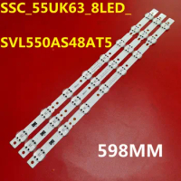 LED Strip SSC_55UK63_8LED_SVL550AS48AT5 SSC_Trident_55UK63 For 55UK6200PLA 55UK6300PTE 55UK6320P 55UK6350PU 55UK6400 55UK6550P
