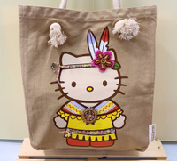 【震撼精品百貨】Hello Kitty 凱蒂貓~Sanrio HELLO KITTY手提袋/肩背包-印地安風#86884