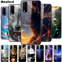 Luxury Cover Case for vivo Y11S 2020 Tempered Glass Cover for Vivo Y11S Phone Case for Vivo Y12S Y 11S V2029 V2027 Coque Fundas