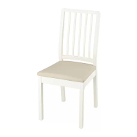 EKEDALEN 餐椅, 白色/hakebo 米色