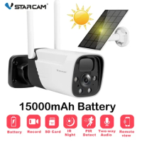 Vstarcam 15000mAh Battery Solar Panel HD IP WiFi Camera Low Power AI Security Waterproof CCTV Camere Wireless Night Vision CB11