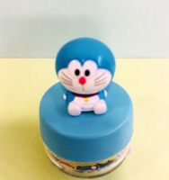 【震撼精品百貨】Doraemon_哆啦A夢~Doraemon饅頭貼紙-小叮噹藍
