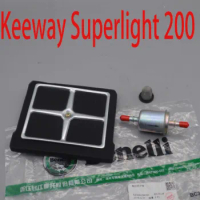 200cc Motorcycle air filter engine oil cleaner fuel gas for QJIANG keeway superlight 200 QJ200-2H chopper