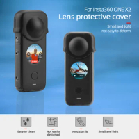 Lens Protective Cover Silicone Case for Insta360 ONE X2 Panorama Camera Accessories Lens Protector
