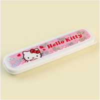 【震撼精品百貨】凱蒂貓_Hello Kitty~日本SANRIO三麗鷗KITTY銀色蝴蝶結不鏽鋼餐具盒*54137
