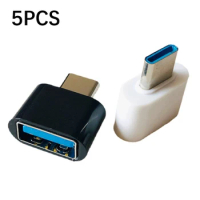 5pcs Type C to USB Adapter OTG Converter For Xiaomi Samsung Huawei Android Mobile Phones Type-C USB-C TO USB 2.0 Data Connectors