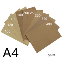 200-400gsm 50pcs High Quality A4 Brown Kraft Paper DIY Handmae Card Making Craft Paper Thick Paperboard Cardboard