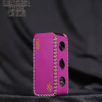 Premium Leather Sleeve Case TRML T99 include Lanyard Violet