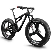 26er Full Carbon SN04 Fat Bike 3S Spoke Trispoke Wheels 90mm Wide Fat Bike Wheel Clincher Tubeless Ready 16/18/20 inch