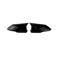 Glossy Black Horn Side Door Rearview Mirror Cover Trim Shells Cap for Hyundai Elantra 2021 2022