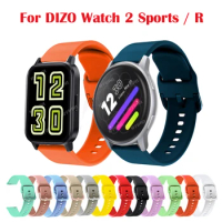 Silicone Strap For Realme DIZO Watch 2 Sports Smartwatch Soft Colorful Replacement Band For DIZO Watch D/R Talk/Pro Bracelet