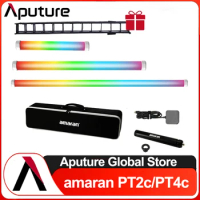 Aputure Amaran Pixel Tube PT1c PT2c PT4c LED Light Stick Rainbow Streaming Light Effect Video Lighting for Film Interview
