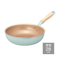 日本代購 DOSHISHA evercook 28cm 深型 平底鍋 不沾鍋 炒鍋 電磁爐可用 EIDP28OGR