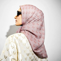 MONOGRAM VOAL SCARF BY VIVI ZUBEDI