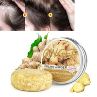 100% Pure Plant Natural Organic Hair Growth Shampoo Ginger Shampoo for Anti Hair Loss Soap White Hair Darkening Shampoo