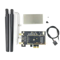 M.2 WiFi Adapter M2 NGFF Key A E to PCI Express PCIE Bluetooth Converter for PC Desktop PCI-E network card AX210 9260 8260