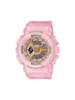 นาฬิกา Baby-G (43mm, ตัวเรือนสีชมพู, สายสีชมพู) รุ่น BA-110SC-4ADR