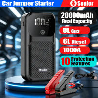 Soulor 20000mAh Jump Starter 12V Car Jumper Power Bank Starter Boost Pack Jumper kereta LED Lights P