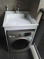 【麗室衛浴】簡約時尚 70CM人造石洗衣槽含固定洗衣板 P-204-1 適合滚筒洗衣機用